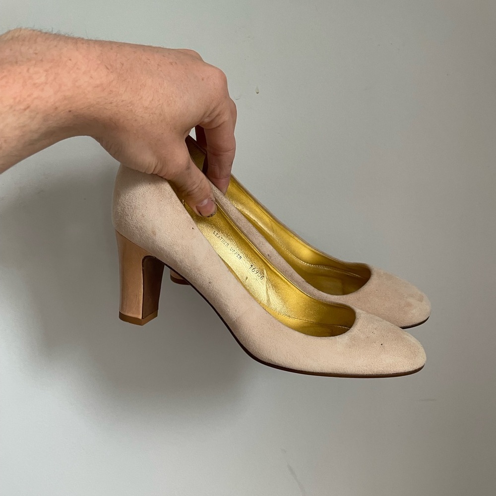 J.Crew Juliette Pink Suede Pumps Womens Size 7.5